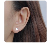 Round Disc Stud Earrings STS-2404